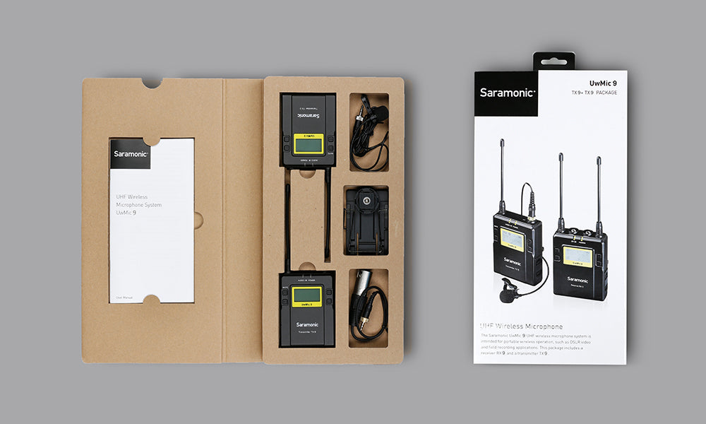 Saramonic UwMic9 RX9 TX9 UHF Wireless Lavalier Microphone System