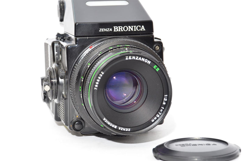 Used Zenza Bronica ETRSi with 75mm f/2.8 & AE-III Metering Prism