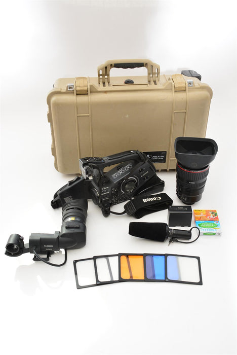 Used Canon XLH1-A Camcorder With 20x Zoom XL 5.4-108mm L IS III f/1.6-3.5 Video Lens