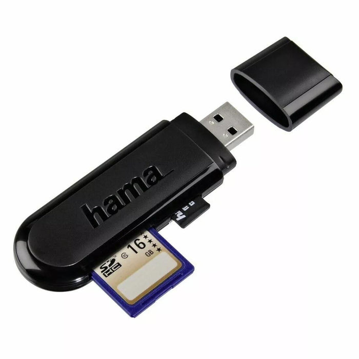 Hama USB 3.0 SuperSpeed Card Reader SD/microSD, Black