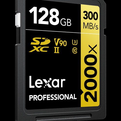 Lexar SDXC UHS-II - Pro Gold Series - V90 2000x 300MB/s - 128GB