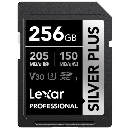 Lexar SDXC UHS-1 - Silver Plus Series -  V30 R205/W150MB/s - 256GB