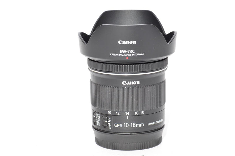 Used Canon EFS 10-18mm f/4.5-5.6 IS STM Zoom Lens