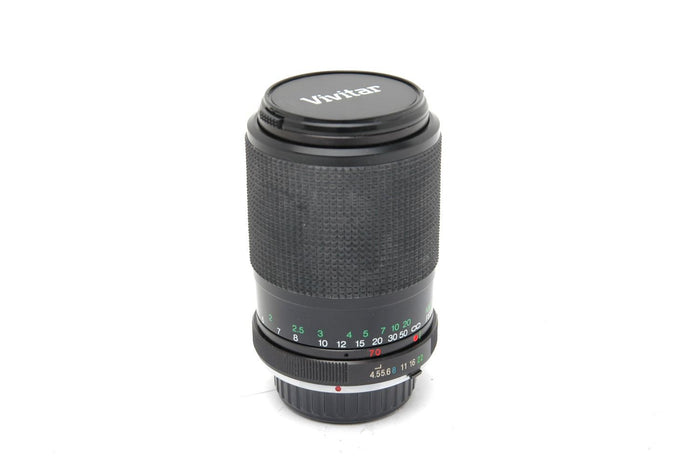Used Vivitar 70-210mm 4.5-5.6 Manual Focus Lens for Minolta MD Mount