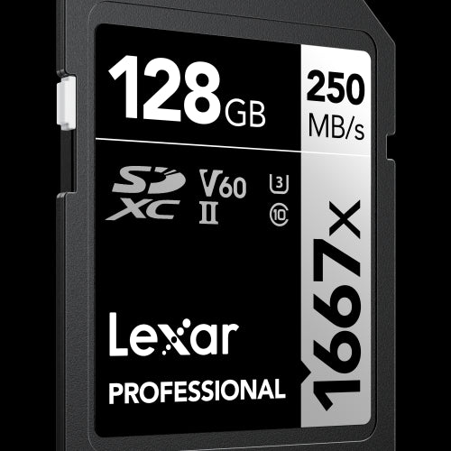 Lexar SDXC UHS-II - Pro Silver Series - V60 1667x 250MB/s -128GB