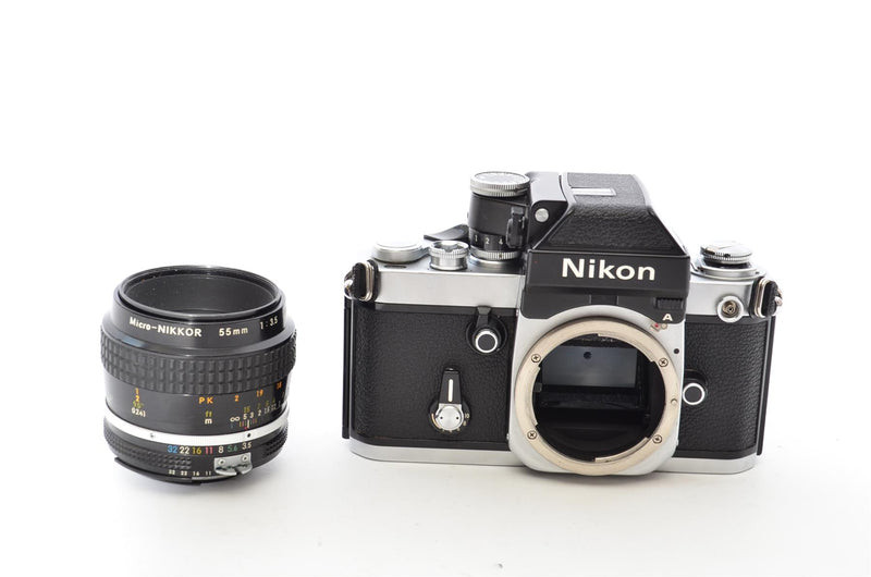 Used Nikon F2 With DP-11 Photomic Viewfinder & Micro-Nikkor 55mm f/3.5 AiS Lens