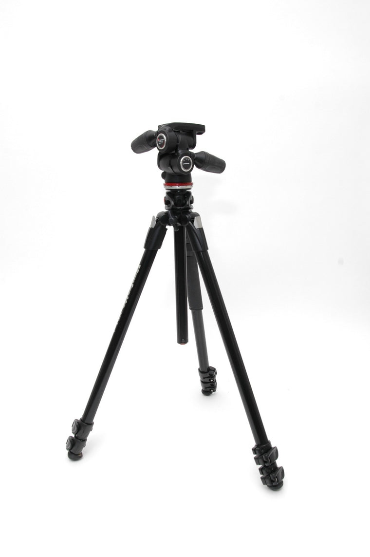 Used Manfrotto 290 Dual Aluminium 3-Section Tripod Kit with 804 3-Way Head