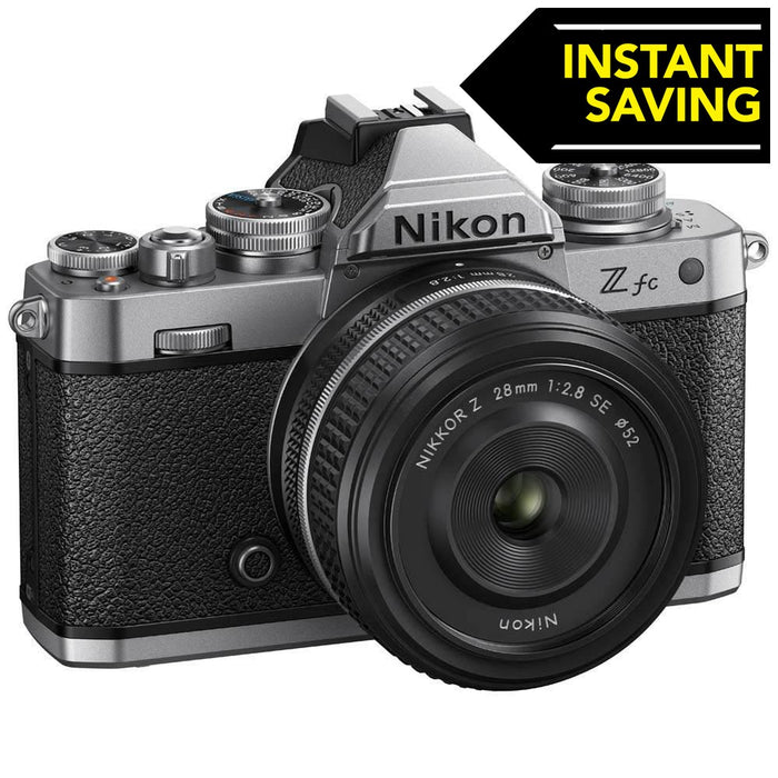 Nikon Z fc Digital Camera with 28mm Lens - Silver