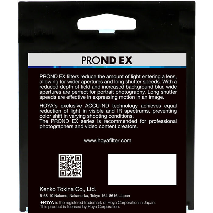 Hoya Pro ND  EX 64 Filter (6 Stops) - 62mm