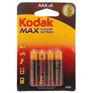 Kodak Max AAA Batteries Pack of 4